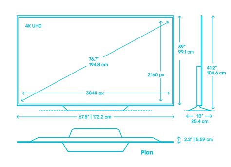 75 Inch Tv Dimensions And Guidelines With Drawings 42 Off