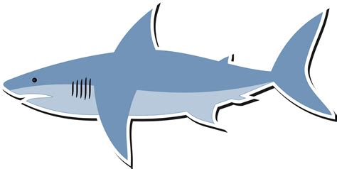 Free Vector Clipart Shark No Sign Up Great White Fin