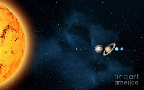 Sun And Its Planets Photograph By Mikkel Juul Jensenscience Photo Library