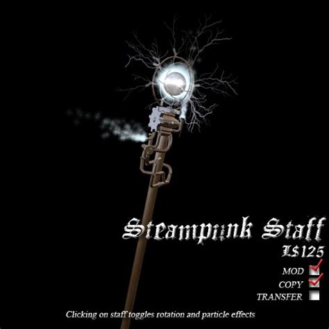 Second Life Marketplace Steampunk Staff