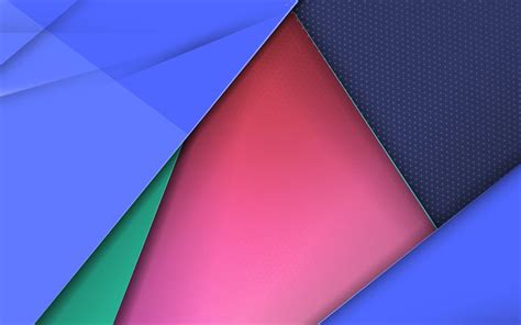 Download Wallpapers Geometric Shapes 4k Material Design Lollipop