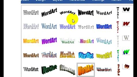 How To Insert Old Wordart Style In New Version Of Msword Youtube