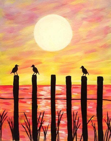 If youd like to acquire these magnificent pics about 50 beach. Painting for beginners beach 42 new Ideas #painting | Night painting, Sunset painting, Canvas ...