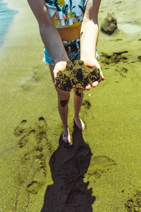 Papakolea Green Sand Beach Best Big Island Beach Green Sand Beach