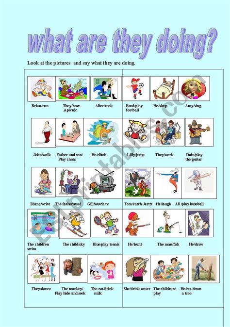 What Are You Doing Esl Worksheet By Flora1 1dc