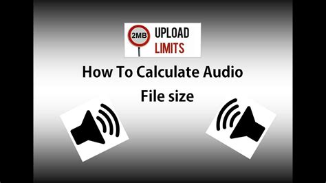 How To Calculate Audio File Size Youtube