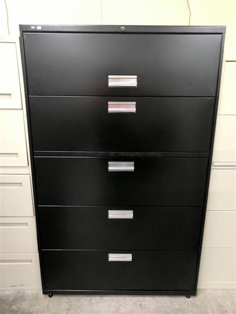 Shop for 5+ drawer file cabinets in office furniture. Black Hon 5 Drawer Lateral File Cabinet | Madison Liquidators
