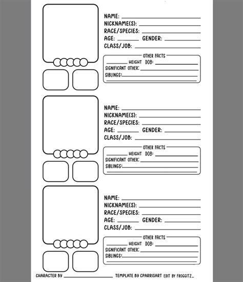 Casey On Twitter Character Template Character Sheet Template