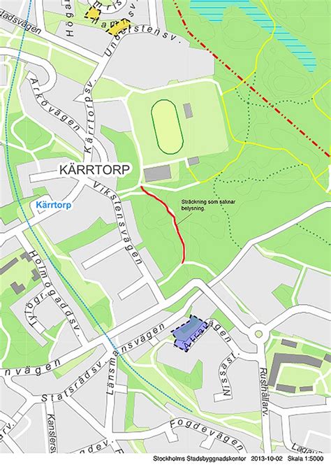 Räddningstjänsten fick in larmet klockan 17.28. Säkrare och belyst cykelväg till Kärrtorps IP i vår ...