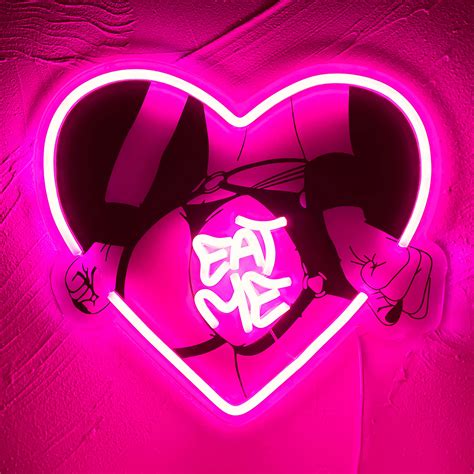 Buy Anime Hentai Lady Back Eat Me Neon Sign Dimmable Butt Neon Signs For Bedroom With Sexy Girl