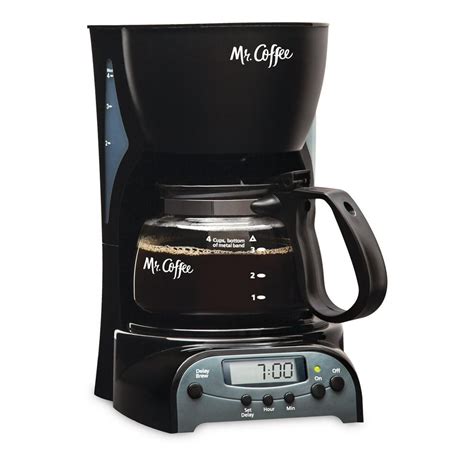 Mr Coffee Simple Brew Programmable Coffee Maker 4 Cup Black Drx5 Np