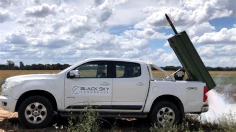 Australian Company Black Sky Aerospace Test Fires Ute Mounted Missile