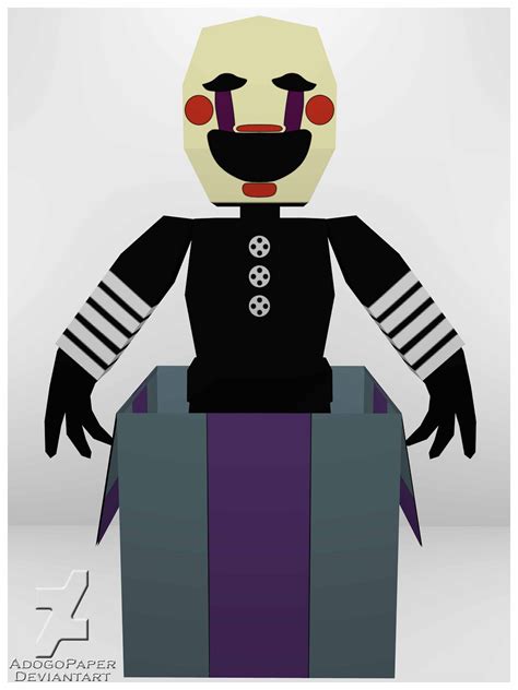 Five Nights At Freddys 2 The Puppet Papercraft By Adogopaper On Deviantart