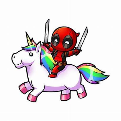 Deadpool Fan Clipart Unicorn Transparent Coolest Unicornio