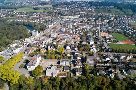 Bremgarten Stadtzentrum Luftbild - Luftbilderschweiz.ch