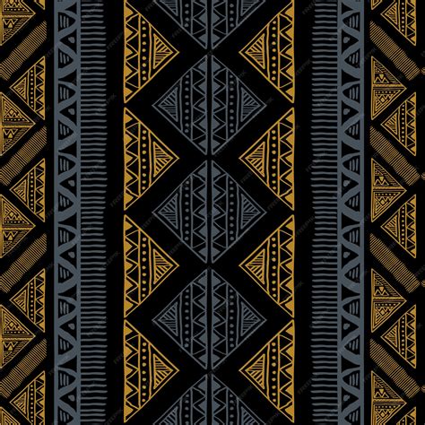 Premium Vector Abstract Ethnic African Pattern