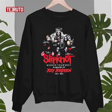 Slipknot World Tour 2021 In Memory Of Joey Jordison 1975 2021 Unisex T