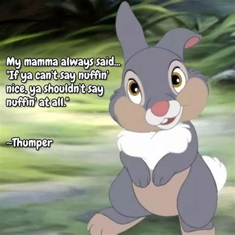 Pin By Lois C On Stuffmix Thumper Quote Disney Quotes Bambi Quotes