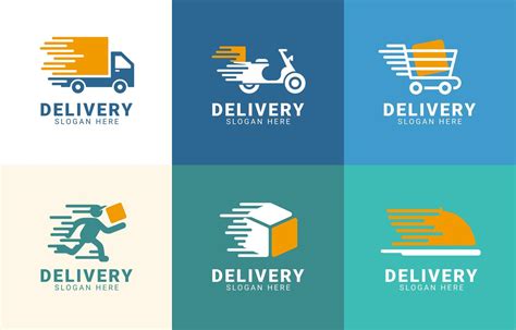 Delivery Service Logo Collection 2384361 Vector Art At Vecteezy