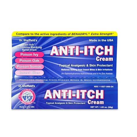 Dr Sheffields Extra Strength Anti Itch Cream Itch Relieves 1 Oz Tube