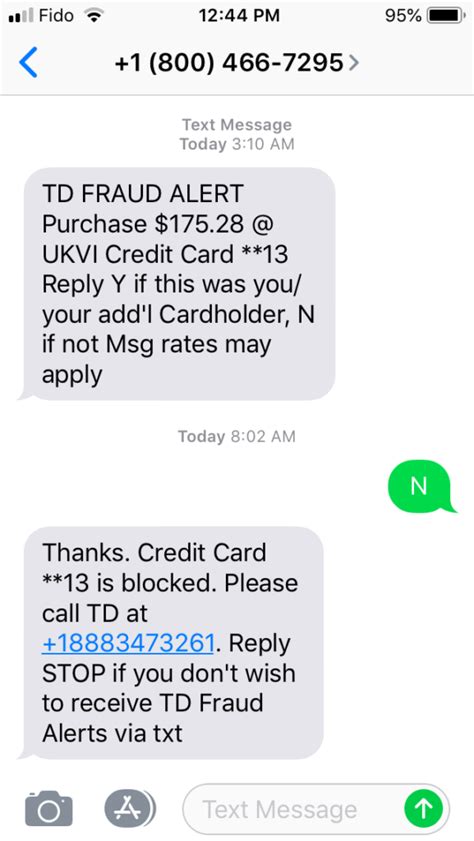 Td Visa Fraud Alert Text The Lifestyle Digs