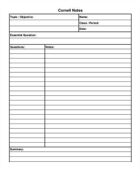 Are you looking to follow the cornell notes format for your college notes? FREE 8+ Cornell Note Examples & Samples in PDF | Examples