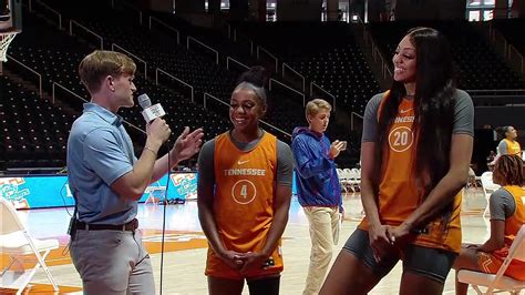 media day 5 tennessee lady vols women s basketball coaches and players interviews sec