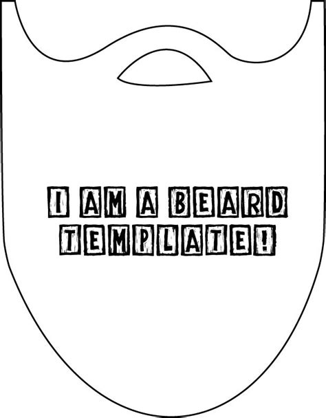 Crafty Lumberjacks Beard Diy Template Beard Template Diy