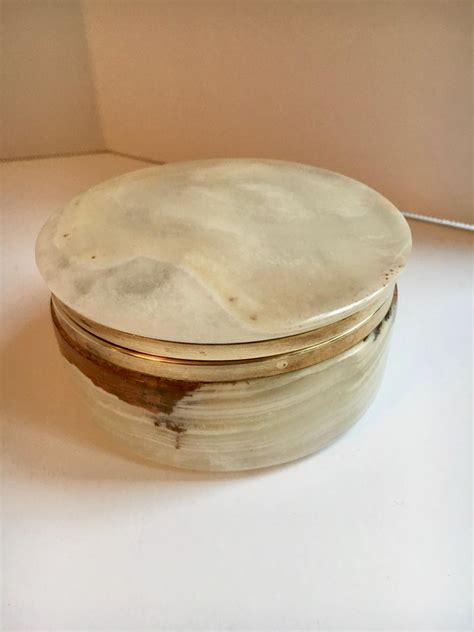 Cece winans singing 'alabaster box'. Alabaster Box with Brass Closure at 1stdibs