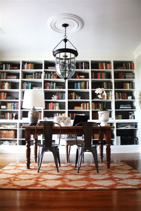 Built In Bookcases Contemporary Denlibraryoffice Sherwin