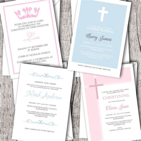 Pin by Daydreaming Daisy on Christening Invitations | Invitations, Baptism invitations ...