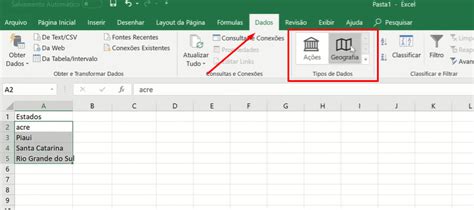 Tipos de Dados do Excel Ações e Geografia Ninja do Excel