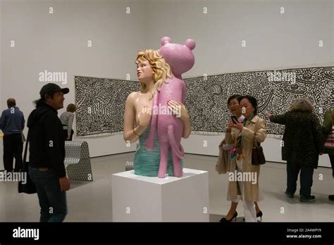 Pink Panther Porcelain Sculpture By Jeff Koons At The Museum Of