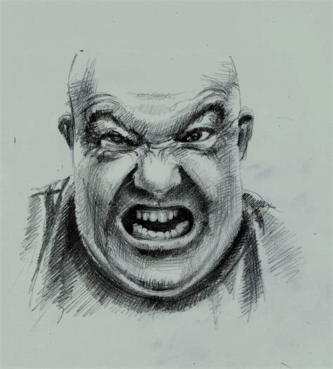 Anger Expression Drawing By Tastyperfume On Deviantart