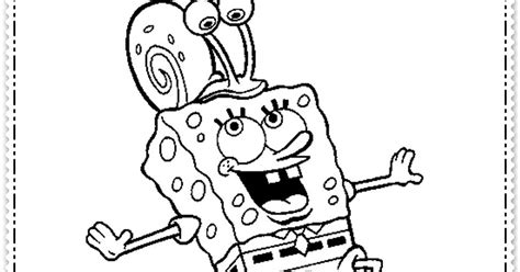 Spongebob Gary Coloring Pages Picture