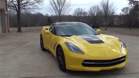 Hd Video 2014 Chevrolet Corvette Z51 3lt Stingray Yellow Used For Sale