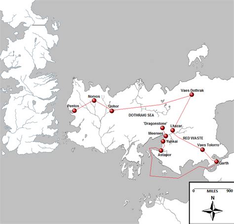 The Wertzone Mapping Daeneryss Journey In A Song Of Ice And Fire