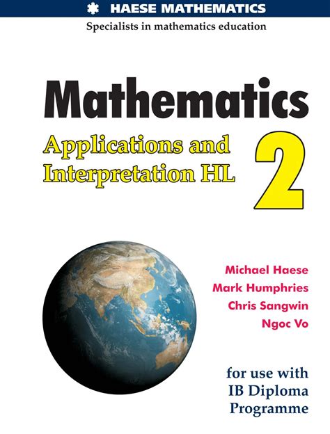 Sách Mathematics Applications And Interpretation Hl 2 By Michael