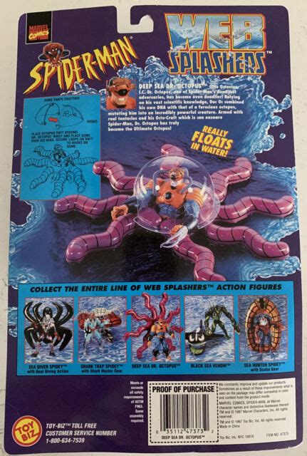 Marvel Comics Spider Man Web Splashers Deep Sea Dr Octopus 6 Toy Biz