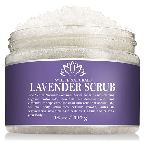 Lavender Scrub By White Naturals Gentle Exfoliating Body Scrub For