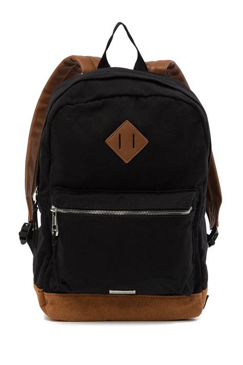 Madden Girl Large Canvas School Backpack In Black Lyst