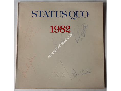 Status Quo Rossi Parfitt Genuine Authentic Autograph Signature Signed Album