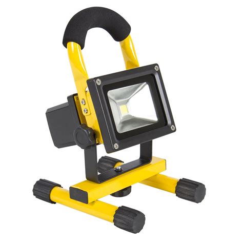 10w Rechargeable Led Work Light Portable Cordless Flood Spot Hiking
