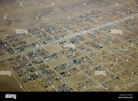 Dunes And Shanty Town On The Outskirts Of Ica Peru South America