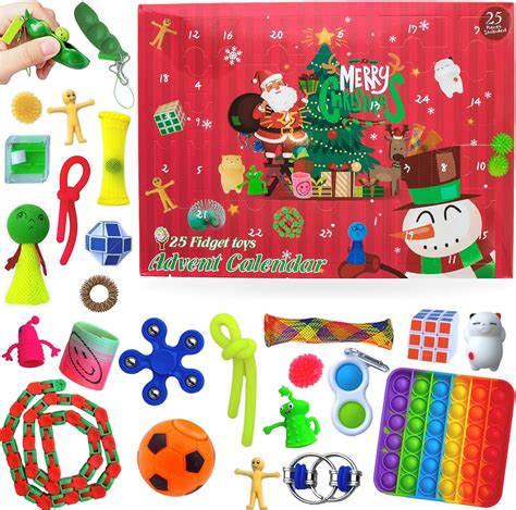 Fidget Toy Advent Calendar Including 24 Days Of Sensory And Fidget Toys In One Christmas
