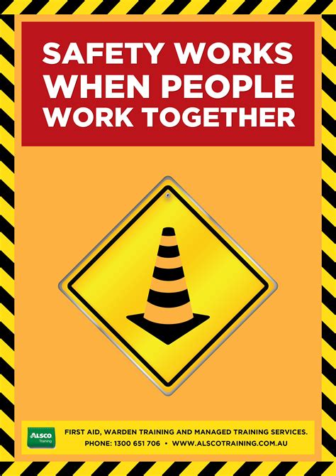 Alsco Training Safety Posters Work Together A4 Alsco Training