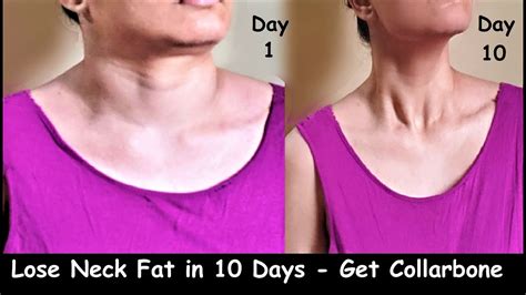 Lose Neck Fat And Double Chin In 1 Week Get Collarbone Neck Exercise