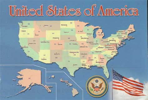 Map Usa States And Capitals