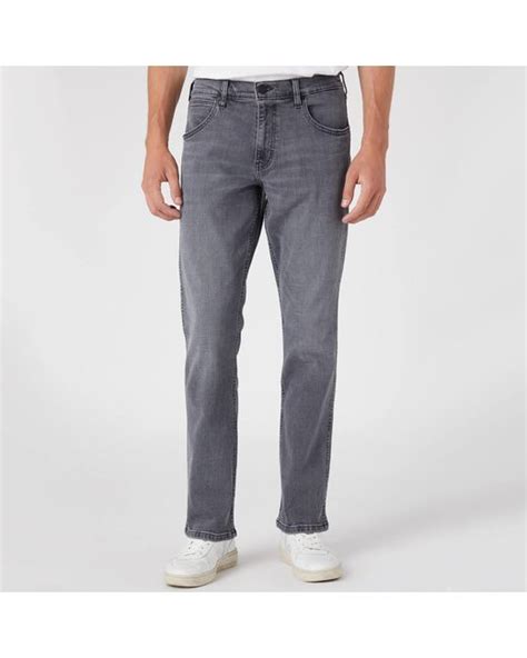 Wrangler Greensboro Straight Leg Denim Jeans In Gray For Men Lyst