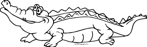 Download 405 alligator coloring stock illustrations, vectors & clipart for free or amazingly low rates! Looking Crocodile Alligator Coloring Page | Wecoloringpage.com